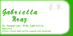 gabriella mraz business card