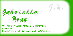 gabriella mraz business card